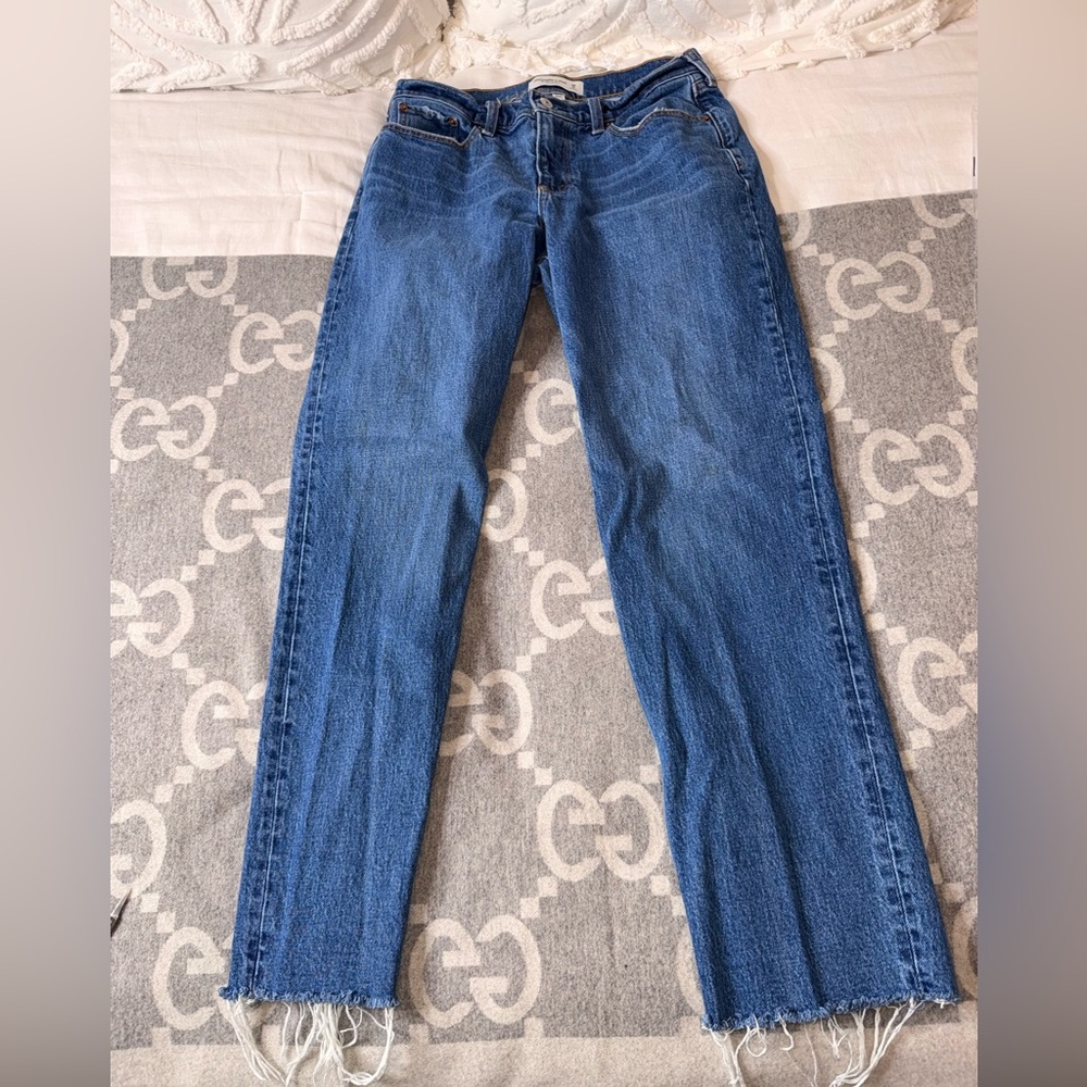 Abercrombie & Fitch Straight Leg Jeans - Medium Blue